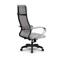 Кресло для руководителя Метта L 1m 42/K_17831_Кожа перфорированная NewLeather – Черный