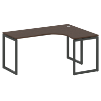 Metal System Quattro Стол криволинейный правый на О-образном м/к 40БО.СА-4 (R) Акация/Антрацит металл 1600*1200*750 Metal System Quattro Стол криволинейный правый на О-образном м/к 40БО.СА-4 (R) Акация/Антрацит металл 1600*1200*750