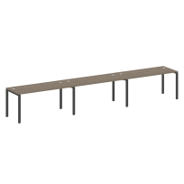 Metal System Р. ст. на 3 раб. места на П-образном м/к БП.СМ-3.4 Акация/Антрацит металл 4800*720*750 Metal System Р. ст. на 3 раб. места на П-образном м/к БП.СМ-3.4 Акация/Антрацит металл 4800*720*750