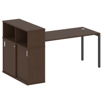 Metal System Quattro Стол офисный с шкафом-купе на П-образном м/к 40БП.РС-СШК-3.4 Т Вяз/Мокко металл 2010×1120×1098 Metal System Quattro Стол офисный с шкафом-купе на П-образном м/к 40БП.РС-СШК-3.4 Т Вяз/Мокко металл 2010×1120×1098