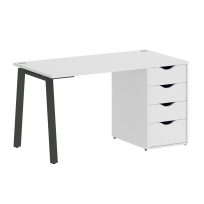 Home Office Стол офисный VR.SP-3-138.4.A Денвер Светлый/Металл Мокко 1380×720×750 Home Office Стол офисный VR.SP-3-138.4.A Денвер Светлый/Металл Мокко 1380×720×750
