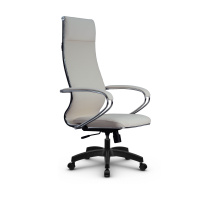 Кресло для руководителя Метта L 1m 42/K_17831_Кожа перфорированная NewLeather – Черный