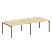 Metal System Quattro Перег. стол (2 столешницы) на П-образном м/к 50БП.ПРГ-2.3 Акация/Антрацит металл 2800*1235*750 Metal System Quattro Перег. стол (2 столешницы) на П-образном м/к 50БП.ПРГ-2.3 Акация/Антрацит металл 2800*1235*750