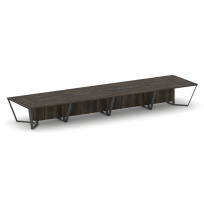 Стол для переговоров прямоугольный Steel Meet KD-PR.B.SP-20 / Тиквуд Светлый – Металл Антрацит / 6400×1600×750 Стол для переговоров прямоугольный Steel Meet KD-PR.B.SP-20 / Тиквуд Светлый – Металл Антрацит / 6400×1600×750