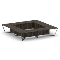 Стол для переговоров квадратный Steel Meet KD-PR.B.SP-20K2 / Тиквуд Светлый – Металл Антрацит / 4000×4000×750 Стол для переговоров квадратный Steel Meet KD-PR.B.SP-20K2 / Тиквуд Светлый – Металл Антрацит / 4000×4000×750