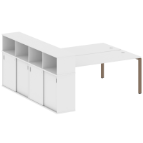 Бенч-стол на П-образном м/к с опорным шкафом-купе Metal system quattro 40×40 БП.РС-СШК-4.5 Т Акация/Антрацит металл 2210*2332*1098 Бенч-стол на П-образном м/к с опорным шкафом-купе Metal system quattro 40×40 БП.РС-СШК-4.5 Т Акация/Антрацит металл 2210*2332*1098