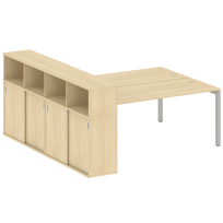 Metal System Quattro Р. ст. с шкафом-купе на П-образном м/к 50БП.РС-СШК-4.5 Т Акация/Антрацит металл 2210*2332*1098 Metal System Quattro Р. ст. с шкафом-купе на П-образном м/к 50БП.РС-СШК-4.5 Т Акация/Антрацит металл 2210*2332*1098