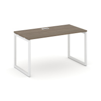 Стол офисный Style Project SN-4O.SP-024 / Дуб Табак – Металл Белый / 1580×800×750 Стол офисный Style Project SN-4O.SP-024 / Дуб Табак – Металл Белый / 1580×800×750