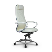 Кресло для руководителя Метта L 1m 40M/K_17839_Кожа перфорированная NewLeather – Черный