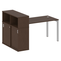Metal System Quattro Стол офисный с шкафом-купе на П-образном м/к 50БП.РС-СШК-3.3 Т Вяз/Мокко металл 1810×1120×1098 Metal System Quattro Стол офисный с шкафом-купе на П-образном м/к 50БП.РС-СШК-3.3 Т Вяз/Мокко металл 1810×1120×1098