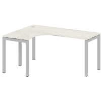 Metal System Quattro Стол криволинейный левый на П-образном м/к 50БП.СА-4 (L) Акация/Антрацит металл 1600*1200*750 Metal System Quattro Стол криволинейный левый на П-образном м/к 50БП.СА-4 (L) Акация/Антрацит металл 1600*1200*750