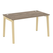 Onix Wood Стол офисный OW.SP-3.8 Дуб мали/Дуб светлый/Белый металл 1380×800×750 Onix Wood Стол офисный OW.SP-3.8 Дуб мали/Дуб светлый/Белый металл 1380×800×750