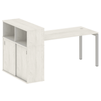 Metal System Quattro Стол офисный с шкафом-купе на П-образном м/к 50БП.РС-СШК-3.4 Т Вяз/Мокко металл 2010×1120×1098 Metal System Quattro Стол офисный с шкафом-купе на П-образном м/к 50БП.РС-СШК-3.4 Т Вяз/Мокко металл 2010×1120×1098
