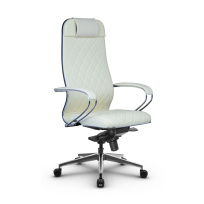 Кресло для руководителя Метта L 1m 40M/K_17839_Кожа перфорированная NewLeather – Черный