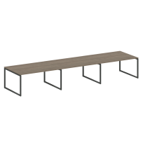 Metal System Quattro Перег. стол (3 столешницы) на О-оразном м/к 40БО.ПРГ-3.4 Акация/Антрацит металл 4800*1235*750 Metal System Quattro Перег. стол (3 столешницы) на О-оразном м/к 40БО.ПРГ-3.4 Акация/Антрацит металл 4800*1235*750
