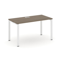 Стол офисный Style Project SN-6P.SP-014 / Дуб Табак – Металл Белый / 1580×700×750