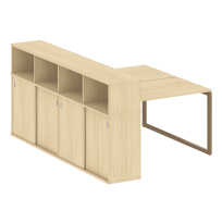 Metal System Quattro Р. ст. с шкафом-купе на О-образном м/к 40БО.РС-СШК-4.2 Т Акация/Антрацит металл 1610*2332*1098 Metal System Quattro Р. ст. с шкафом-купе на О-образном м/к 40БО.РС-СШК-4.2 Т Акация/Антрацит металл 1610*2332*1098