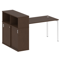 Metal System Quattro Стол офисный с шкафом-купе на П-образном м/к 40БП.РС-СШК-3.3 Т Вяз/Мокко металл 1810×1120×1098 Metal System Quattro Стол офисный с шкафом-купе на П-образном м/к 40БП.РС-СШК-3.3 Т Вяз/Мокко металл 1810×1120×1098