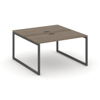 Стол-бенч двухсторонний двухместный Style Project SN-4O.DRS-002 Дуб Табак – Металл Белый 1180×1232×750 Стол-бенч двухсторонний двухместный Style Project SN-4O.DRS-002 Дуб Табак – Металл Белый 1180×1232×750