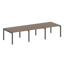 Metal System Quattro Перег. стол (3 столешницы) на П-оразном м/к 50БП.ПРГ-3.2 Акация/Антрацит металл 3600*1235*750 Metal System Quattro Перег. стол (3 столешницы) на П-оразном м/к 50БП.ПРГ-3.2 Акация/Антрацит металл 3600*1235*750