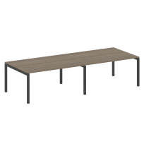 Metal System Quattro Перег. стол (2 столешницы) на П-образном м/к 50БП.ПРГ-2.4 Акация/Антрацит металл 3200*1235*750 Metal System Quattro Перег. стол (2 столешницы) на П-образном м/к 50БП.ПРГ-2.4 Акация/Антрацит металл 3200*1235*750