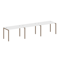 Metal System Quattro Р. ст. на 3 раб. места на П-образном м/к 40БП.СМ-3.2 Акация/Антрацит металл 3600*720*750 Metal System Quattro Р. ст. на 3 раб. места на П-образном м/к 40БП.СМ-3.2 Акация/Антрацит металл 3600*720*750