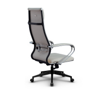 Кресло для руководителя Метта L 1m 42/K_17832_Кожа перфорированная NewLeather – Черный