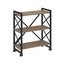 Loft Стеллаж на колесных опорах-3 полки VR.L-MST.K-3.8 Тиквуд тёмный/Чёрный металл 800×400×968 Loft Стеллаж на колесных опорах-3 полки VR.L-MST.K-3.8 Тиквуд тёмный/Чёрный металл 800×400×968