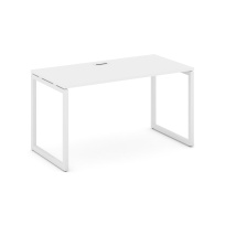 Стол офисный Style Project SN-4O.SP-002 / Дуб Табак – Металл Белый / 1180×600×750 Стол офисный Style Project SN-4O.SP-002 / Дуб Табак – Металл Белый / 1180×600×750