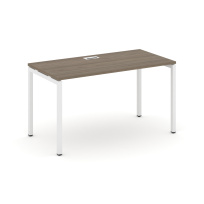 Стол офисный Style Project SN-4P.SP-001 / Дуб Табак – Металл Белый / 980×600×750 Стол офисный Style Project SN-4P.SP-001 / Дуб Табак – Металл Белый / 980×600×750