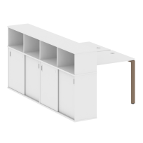 Бенч-стол на П-образном м/к с опорным шкафом-купе Metal system quattro 40x40 БП.РС-СШК-4.1 Т Акация/Антрацит металл 1410*2332*1098 Бенч-стол на П-образном м/к с опорным шкафом-купе Metal system quattro 40x40 БП.РС-СШК-4.1 Т Акация/Антрацит металл 1410*2332*1098