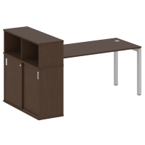 Metal System Quattro Стол офисный с шкафом-купе на П-образном м/к 50БП.РС-СШК-3.4 Т Вяз/Мокко металл 2010×1120×1098 Metal System Quattro Стол офисный с шкафом-купе на П-образном м/к 50БП.РС-СШК-3.4 Т Вяз/Мокко металл 2010×1120×1098