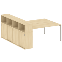 Metal System Quattro Р. ст. с шкафом-купе на П-образном м/к 40БП.РС-СШК-4.5 Т Акация/Антрацит металл 2210*2332*1098 Metal System Quattro Р. ст. с шкафом-купе на П-образном м/к 40БП.РС-СШК-4.5 Т Акация/Антрацит металл 2210*2332*1098