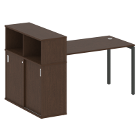 Metal System Quattro Стол офисный с шкафом-купе на П-образном м/к 40БП.РС-СШК-3.3 Т Вяз/Мокко металл 1810×1120×1098 Metal System Quattro Стол офисный с шкафом-купе на П-образном м/к 40БП.РС-СШК-3.3 Т Вяз/Мокко металл 1810×1120×1098
