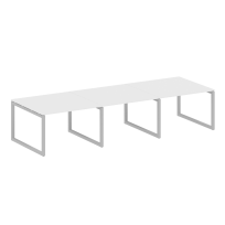 Metal System Quattro Перег. стол (3 столешницы) на О-оразном м/к 50БО.ПРГ-3.2 Акация/Антрацит металл 3600*1235*750 Metal System Quattro Перег. стол (3 столешницы) на О-оразном м/к 50БО.ПРГ-3.2 Акация/Антрацит металл 3600*1235*750