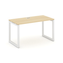 Стол офисный Style Project SN-5O.SP-002 / Дуб Табак – Металл Белый / 1180×600×750 Стол офисный Style Project SN-5O.SP-002 / Дуб Табак – Металл Белый / 1180×600×750