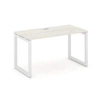Стол офисный Style Project SN-4O.SP-005 / Дуб Табак – Металл Белый / 1780×600×750 Стол офисный Style Project SN-4O.SP-005 / Дуб Табак – Металл Белый / 1780×600×750