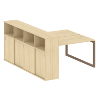 Metal System Quattro Р. ст. с шкафом-купе на О-образном м/к 50БО.РС-СШК-4.3 Т Акация/Антрацит металл 1810*2332*1098 Metal System Quattro Р. ст. с шкафом-купе на О-образном м/к 50БО.РС-СШК-4.3 Т Акация/Антрацит металл 1810*2332*1098