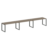 Metal System Р. ст. на 3 раб. места на О-образном м/к БО.СМ-3.4 Акация/Антрацит металл 4800*720*750 Metal System Р. ст. на 3 раб. места на О-образном м/к БО.СМ-3.4 Акация/Антрацит металл 4800*720*750