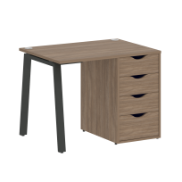 Home Office Стол офисный VR.SP-3-98.4.A Денвер светлый/Белый металл 980×720×750 Home Office Стол офисный VR.SP-3-98.4.A Денвер светлый/Белый металл 980×720×750