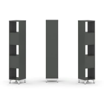 Стеллаж-перегородка односторонний высокий пятиярусный Style Project SN.NS-511 Тиквуд Светлый/Металл Белый 387×400×1982 Стеллаж-перегородка односторонний высокий пятиярусный Style Project SN.NS-511 Тиквуд Светлый/Металл Белый 387×400×1982