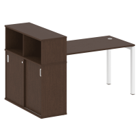 Metal System Quattro Стол офисный с шкафом-купе на П-образном м/к 50БП.РС-СШК-3.3 Т Вяз/Мокко металл 1810×1120×1098 Metal System Quattro Стол офисный с шкафом-купе на П-образном м/к 50БП.РС-СШК-3.3 Т Вяз/Мокко металл 1810×1120×1098
