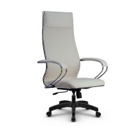 Кресло для руководителя Метта L 1m 42/K_17831_Кожа перфорированная NewLeather – Черный