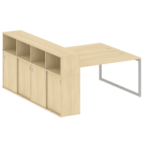 Metal System Quattro Р. ст. с шкафом-купе на О-образном м/к 40БО.РС-СШК-4.4 Т Акация/Антрацит металл 2010*2332*1098 Metal System Quattro Р. ст. с шкафом-купе на О-образном м/к 40БО.РС-СШК-4.4 Т Акация/Антрацит металл 2010*2332*1098