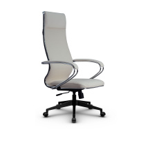 Кресло для руководителя Метта L 1m 42/K_17832_Кожа перфорированная NewLeather – Черный