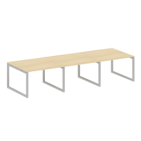 Metal System Quattro Перег. стол (3 столешницы) на О-оразном м/к 50БО.ПРГ-3.2 Акация/Антрацит металл 3600*1235*750 Metal System Quattro Перег. стол (3 столешницы) на О-оразном м/к 50БО.ПРГ-3.2 Акация/Антрацит металл 3600*1235*750